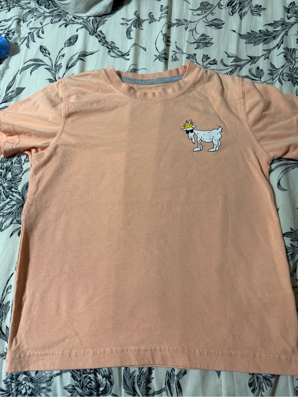 Kids Goat USA Orange Graphic Tee with Goat USA logo